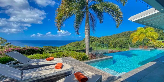 1.Location Villa piscine vue mer Deshaies Guadeloupe_Vue mer